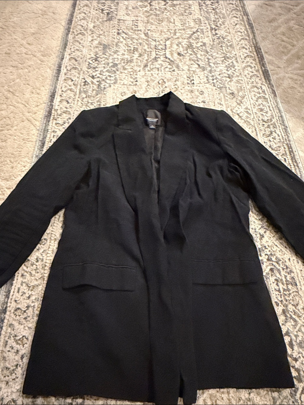 Simply Vera Vera Wang Black Open-Front Blazer Jacket